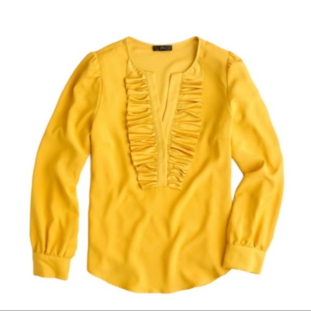 J. Crew Ruffle Top XS - Picture 2 of 7